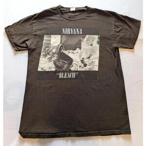 2009 Vintage Nirvana Bleach T-Shirt, M Brown